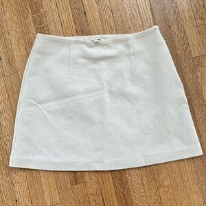Djerf avenue occasion cream mini skirt